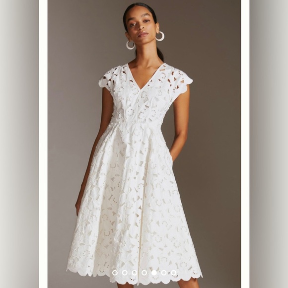 Hope For Flowers Cap-Sleeve Midi Dress - Picture 8 of 9